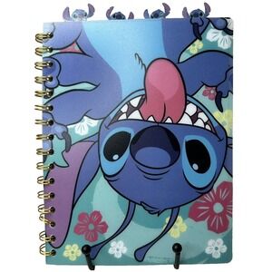 Disney Stitch Divided Ringed Notebook Journal Stationery Plastic Covers NEW Seal